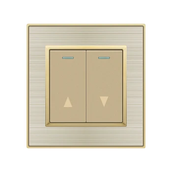 86 panel rolling shutter door button switch electric curtain lifting equipment curtain Concealed switch stainless steel brushed
86 panel rolling shutter door button switch electric curtain lifting equipment curtain Concealed switch stainless steel brushed