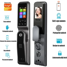 TUYA WIFI face smart lock with camera palm print vein fingerprint magnetic card password automatic home electronic lock
TUYA WIFI face smart lock with camera palm print vein fingerprint magnetic card password automatic home electronic lock