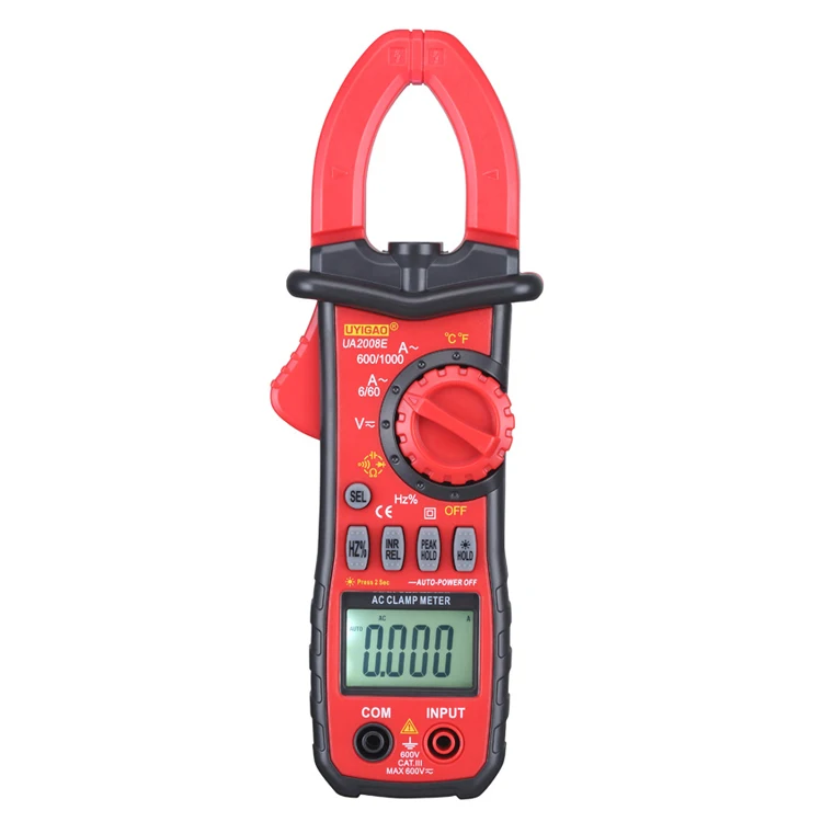 Digital Clamp Meter with 6000 Counts True RMS Relative value measurement surge current tester
Digital Clamp Meter with 6000 Counts True RMS Relative value measurement surge current tester