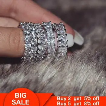 Statement Eternal Band Promise ring 925 Sterling silver Bijou AAAAA cz Engagement Wedding Rings for women Men Party Jewelry
Statement Eternal Band Promise ring 925 Sterling silver Bijou AAAAA cz Engagement Wedding Rings for women Men Party Jewelry