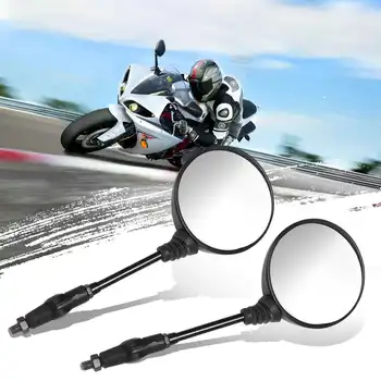 Pair Universal Motorcycle Round Rear View Mirror 10mm Rearview Side Mirrors For Honda/Suzuki/Kawasaki/Yamaha
Pair Universal Motorcycle Round Rear View Mirror 10mm Rearview Side Mirrors For Honda/Suzuki/Kawasaki/Yamaha