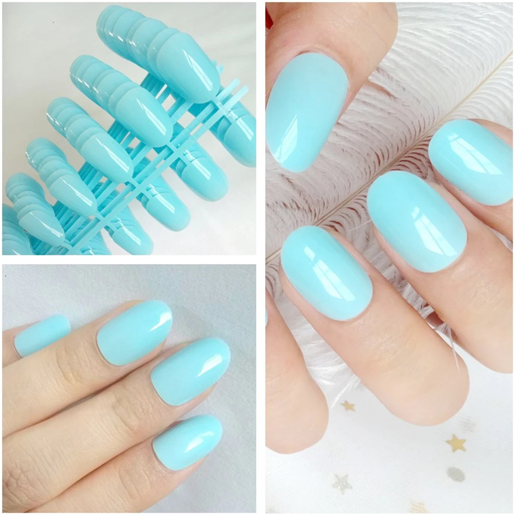 240 Pcs/ lot Light Sky Blue Artificial False Nails For Design Acrylic Fake Fingernails DIY Full Cover Tips Manicure Tool
240 Pcs/ lot Light Sky Blue Artificial False Nails For Design Acrylic Fake Fingernails DIY Full Cover Tips Manicure Tool