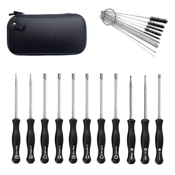 11Pcs Carburetor Adjustment Screwdriver Tool Kit with Carb Cleaning Needles Brushes Fit for Common 2 Cycle Carburator
11Pcs Carburetor Adjustment Screwdriver Tool Kit with Carb Cleaning Needles Brushes Fit for Common 2 Cycle Carburator