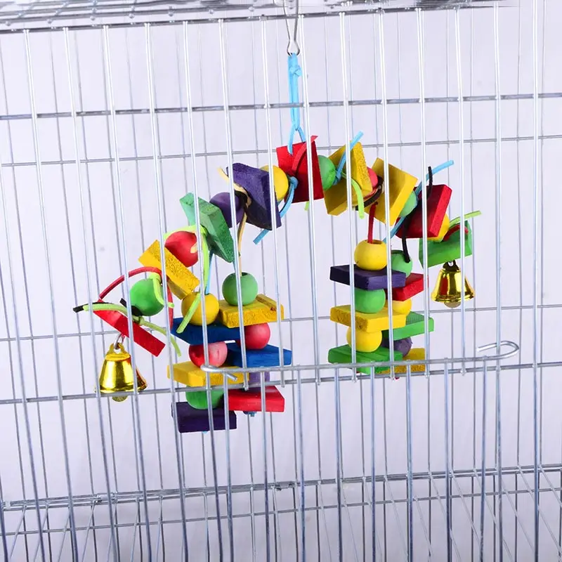 Жевательная клетка для жевания попугаев жевательная игрушка жердочка птицы кожа