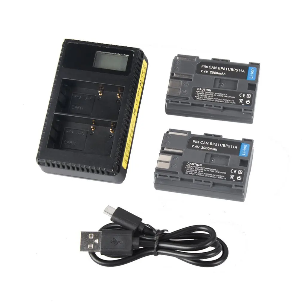 2PCS 2000MAH 7.4V Camera Battery Pack + LCD Display Dual Charger + USB Cable Set Suitable for Digital IXUS Series
2PCS 2000MAH 7.4V Camera Battery Pack + LCD Display Dual Charger + USB Cable Set Suitable for Digital IXUS Series