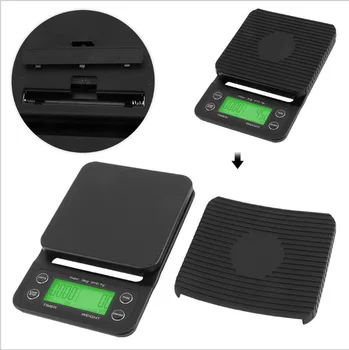 Kitchen Coffee Electronic Scale with Timer, High-precision Scale with Peeling Function, 3KG Maximum Load, 0.1g Precision Sensor
Kitchen Coffee Electronic Scale with Timer, High-precision Scale with Peeling Function, 3KG Maximum Load, 0.1g Precision Sensor