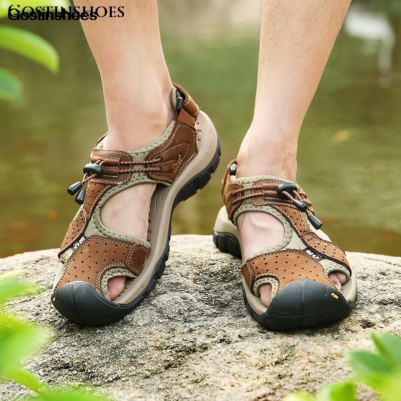 Shoes Men Sandalias De Hombre New Casual Sport Casual Genuine Leather Zapatos De Hombre Men Summer Sandals
Shoes Men Sandalias De Hombre New Casual Sport Casual Genuine Leather Zapatos De Hombre Men Summer Sandals