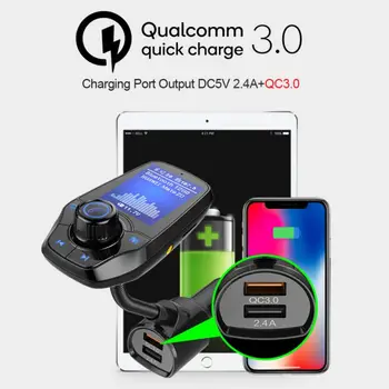 T26D Car Handsfree Wireless Bluetooth FM Transmitter Car MP3 Player USB LCD Modulator Support QC3.0 Charging Voice Navigation
T26D Car Handsfree Wireless Bluetooth FM Transmitter Car MP3 Player USB LCD Modulator Support QC3.0 Charging Voice Navigation