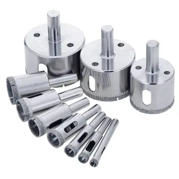 Diamond Drill Bits - Glass and Tile Hollow Core Drill Bits Extractor Remover Tools Hole Saws for glass, ceramics, porcelain, cer
Diamond Drill Bits - Glass and Tile Hollow Core Drill Bits Extractor Remover Tools Hole Saws for glass, ceramics, porcelain, cer