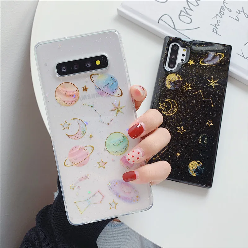 FOR Samsung S8/ S9 / S10 Flash Powder Star Phone Case S10 plus drop glue protective case Note10 / 9 / 8 soft shell tide girl.
FOR Samsung S8/ S9 / S10 Flash Powder Star Phone Case S10 plus drop glue protective case Note10 / 9 / 8 soft shell tide girl.