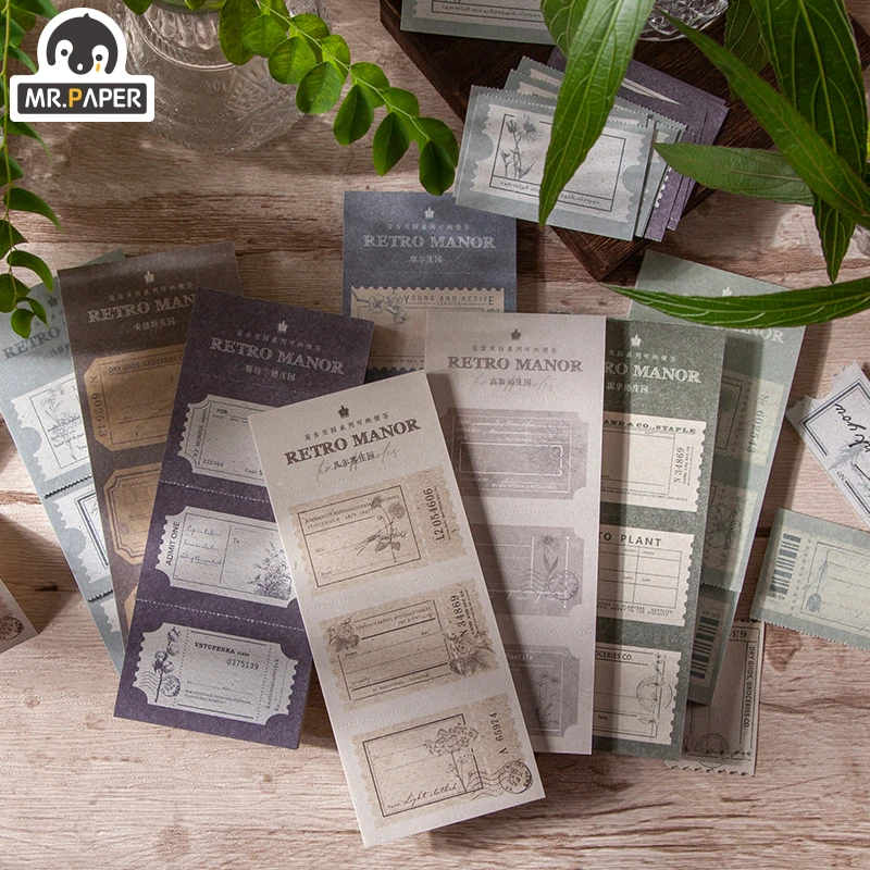 Mr.Paper 8 Designs 50pcs Vintage Retro Style Memo Pad Deco Sticky Notes Notepad Diary Creative Self-Adhesive Note Stationery
Mr.Paper 8 Designs 50pcs Vintage Retro Style Memo Pad Deco Sticky Notes Notepad Diary Creative Self-Adhesive Note Stationery