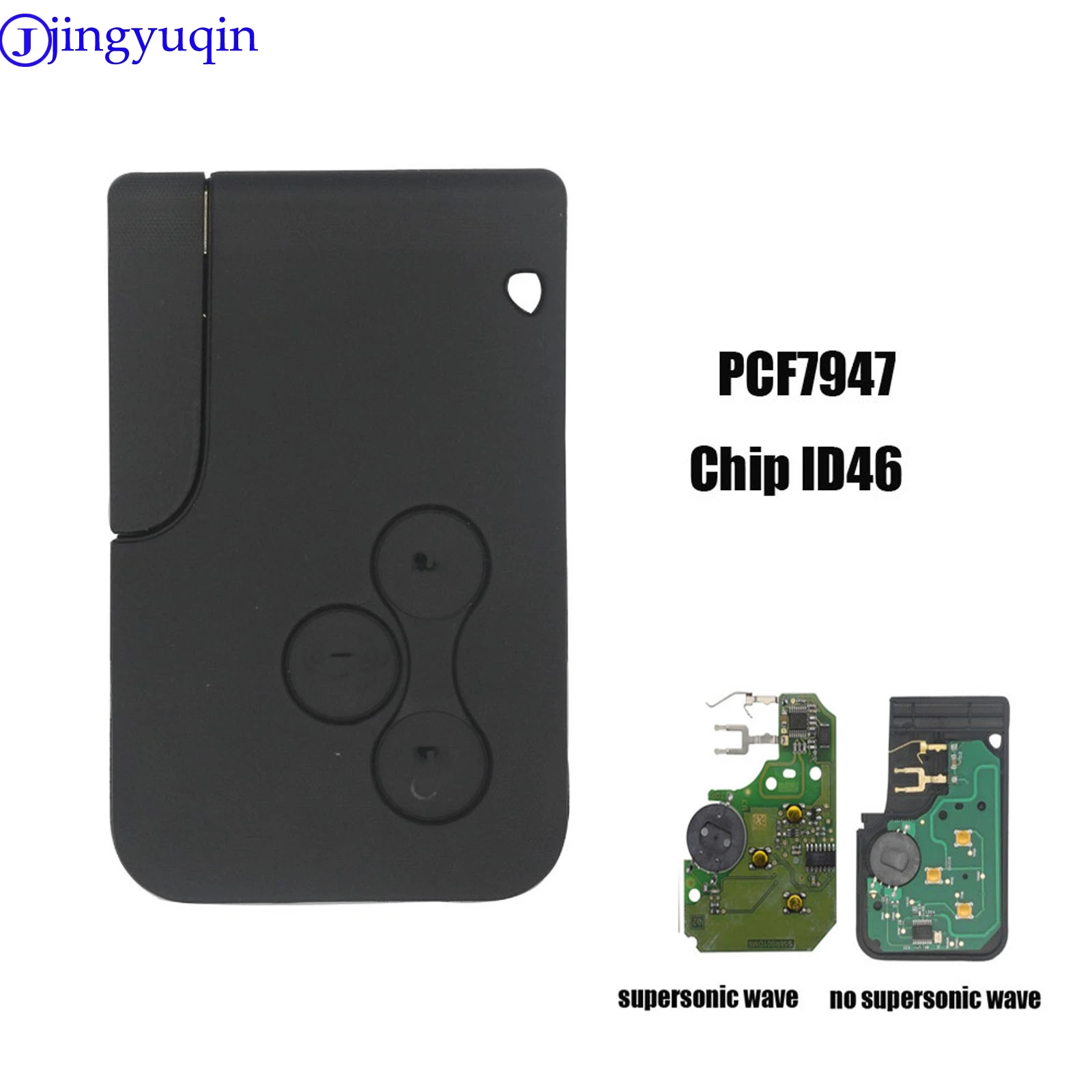jingyuqin 10ps 3 Button 433Mhz ID46 PCF7947 Chip & Insert Small Blade Remote Smart Key Card for Renault Megane Scenic Grand
jingyuqin 10ps 3 Button 433Mhz ID46 PCF7947 Chip & Insert Small Blade Remote Smart Key Card for Renault Megane Scenic Grand