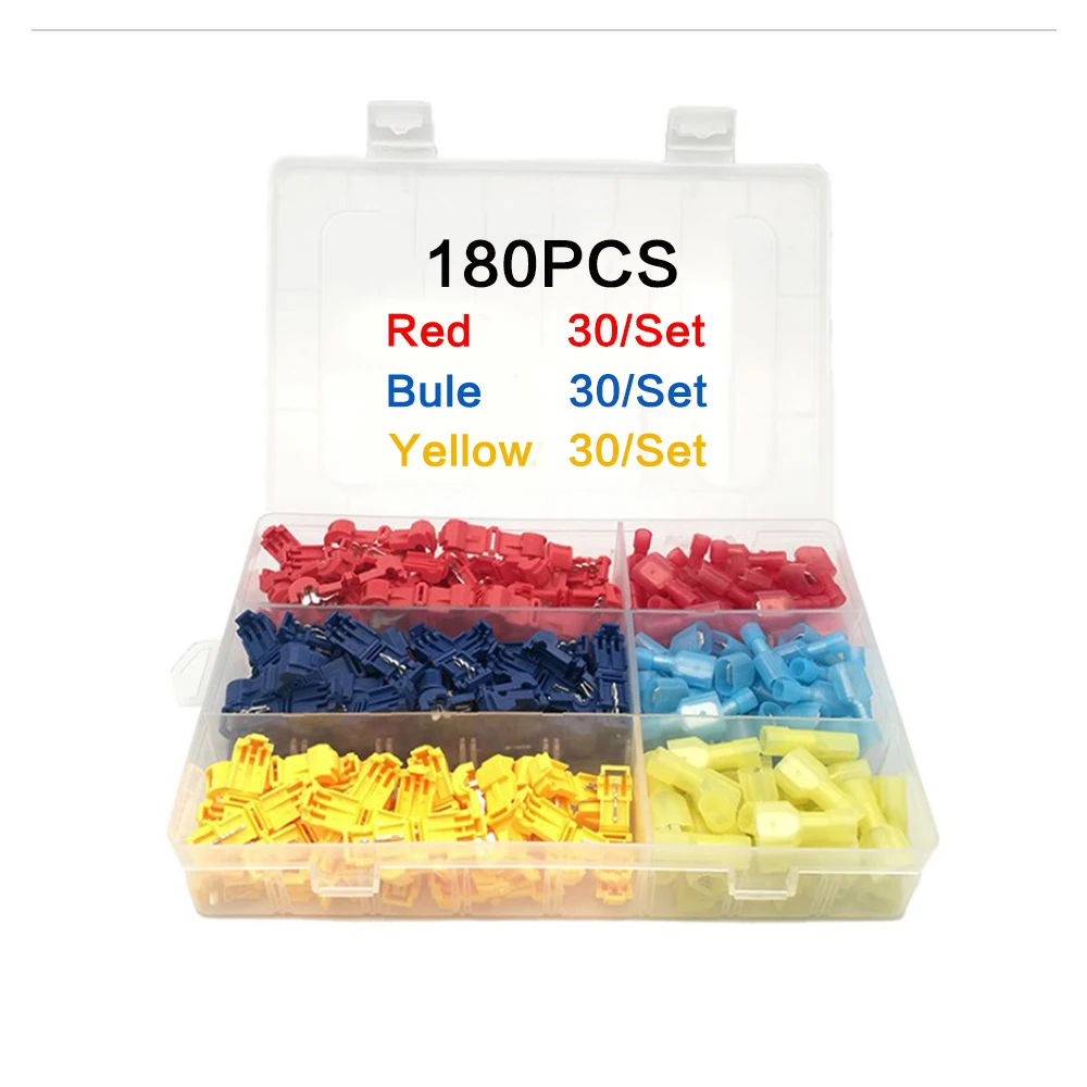 UnvarySam 180/220/240PCS Insulated Crimp Terminal Wire Connectors Ant Wire Clamp Nylon Insert Combo Kit Solderless Connector
UnvarySam 180/220/240PCS Insulated Crimp Terminal Wire Connectors Ant Wire Clamp Nylon Insert Combo Kit Solderless Connector