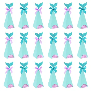 Little Mermaid Party DIY Paper Box Bags Teal Mermaid Candy Box For Baby Shower Wedding Kids Birthday Party Decor Gift Favor Box
Little Mermaid Party DIY Paper Box Bags Teal Mermaid Candy Box For Baby Shower Wedding Kids Birthday Party Decor Gift Favor Box
