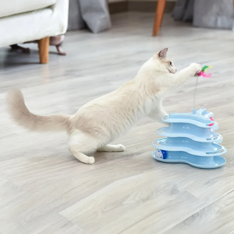Pets Cat Toy Molar Grinding Claw Three-layer Turntable Mouse Spring toy Pet Cats Accessories Teaser Detachable Design
Pets Cat Toy Molar Grinding Claw Three-layer Turntable Mouse Spring toy Pet Cats Accessories Teaser Detachable Design