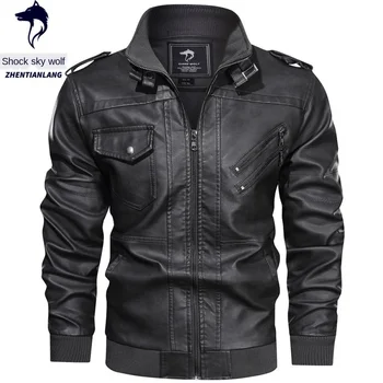 Men's PU leather jacket detachable hat jacket locomotive thin leather jacket large size multi-pocket 2907
Men's PU leather jacket detachable hat jacket locomotive thin leather jacket large size multi-pocket 2907