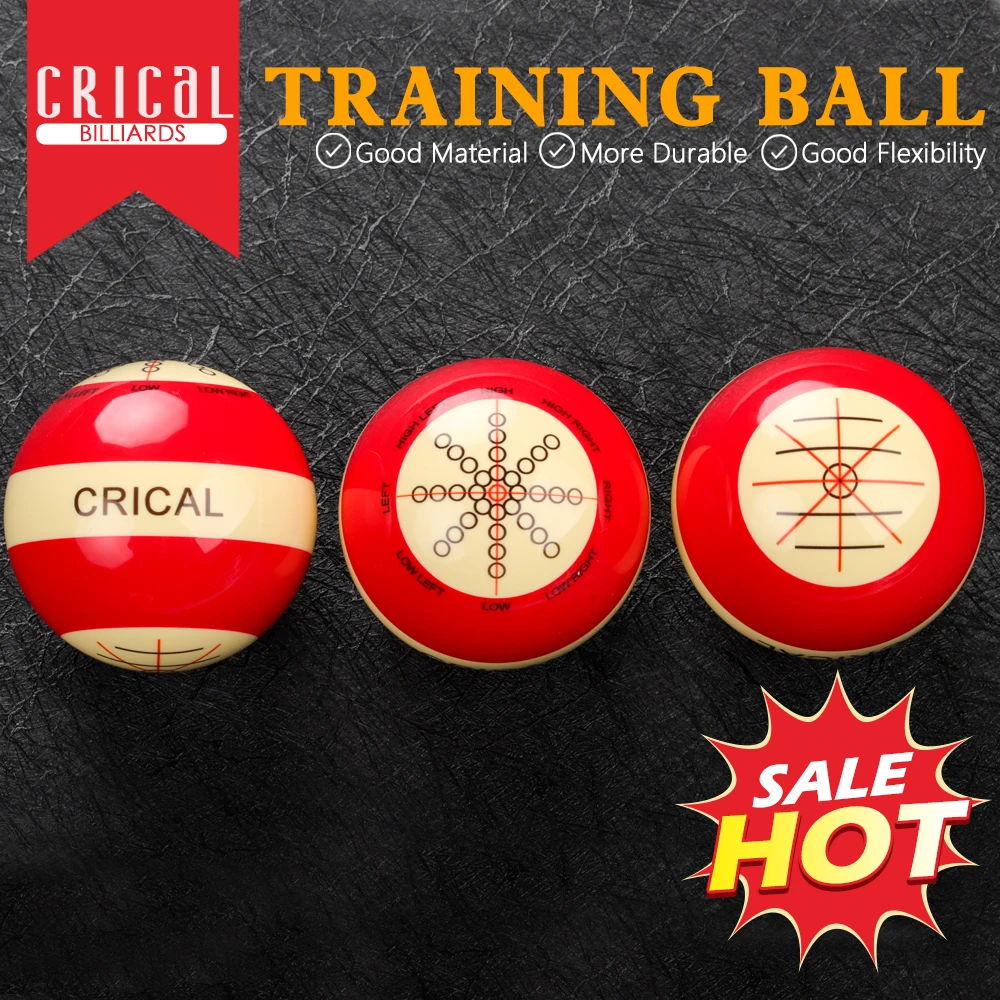 CRICAL Standard Training WhiteBall Billiard Resin Material Impact Resistance Double-sided Design Ball Practice Suit For Beginner
CRICAL Standard Training WhiteBall Billiard Resin Material Impact Resistance Double-sided Design Ball Practice Suit For Beginner