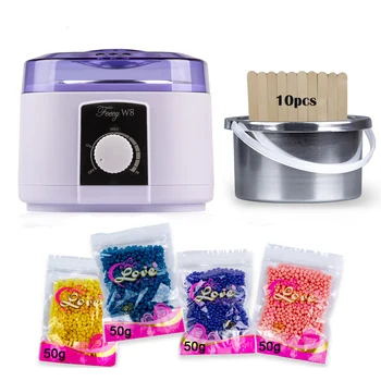 Wax Warmer Heater Hair Removal Set Wax-melt Kit Waxing Machine 200g Stripless Paraffin Depilatory Wax Beans 10pcs Wood Sticks 
Wax Warmer Heater Hair Removal Set Wax-melt Kit Waxing Machine 200g Stripless Paraffin Depilatory Wax Beans 10pcs Wood Sticks