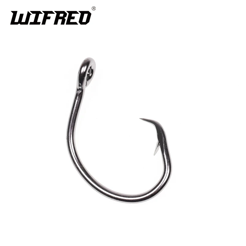 Wifreo 1Piece Stainless Steel Saltwater Fishing Tuna Circle Hook Large Size Sea Game Fishing Hook 12/0 14/0 16/0 18/0 Group
Wifreo 1Piece Stainless Steel Saltwater Fishing Tuna Circle Hook Large Size Sea Game Fishing Hook 12/0 14/0 16/0 18/0 Group