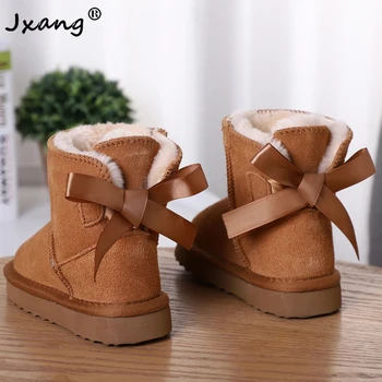 JXANG 2020 Fashion New Pretty Children's Warm Snow Boots Winter Boots Genuine Cowhide Leather Lace up Butterfly kids shoes Boots
JXANG 2020 Fashion New Pretty Children's Warm Snow Boots Winter Boots Genuine Cowhide Leather Lace up Butterfly kids shoes Boots