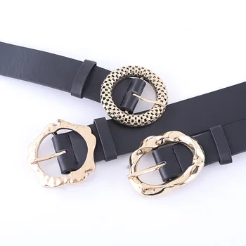 1PCS Wide Belt Decorative Waist Belt Jeans Casual Waistband Black PU Leather Vintage Punk Belt Round Pin Buckle Women Belt
1PCS Wide Belt Decorative Waist Belt Jeans Casual Waistband Black PU Leather Vintage Punk Belt Round Pin Buckle Women Belt