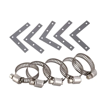 10 Pcs Tools:Adjustable Stainless Steel Worm Drive Hose Clamps Clip 19Mm-29Mm & 5 Pcs Angle Plate Corner Brace Flat L
10 Pcs Tools:Adjustable Stainless Steel Worm Drive Hose Clamps Clip 19Mm-29Mm & 5 Pcs Angle Plate Corner Brace Flat L