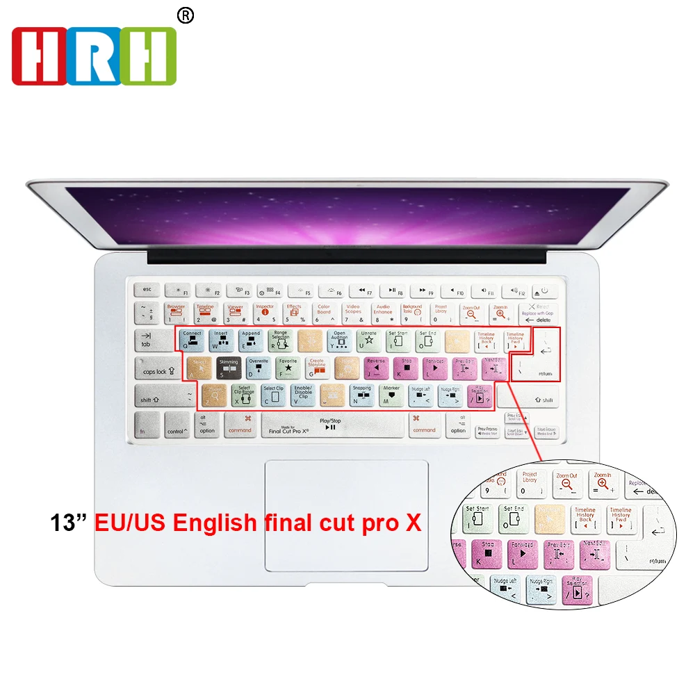 For Apple Final Cut Pro X Keyboard Cover Shortcut Printed Cover for MacBook Air Pro Retina 13" 15" 17" iMac Wireless & MacBooks
For Apple Final Cut Pro X Keyboard Cover Shortcut Printed Cover for MacBook Air Pro Retina 13" 15" 17" iMac Wireless & MacBooks