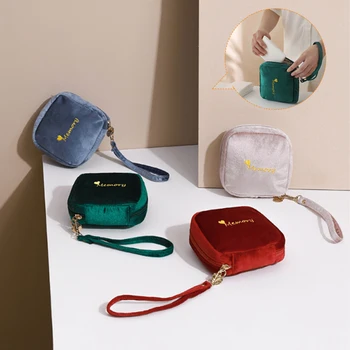 Velvet Embroidery Portable Storage Bag, Velvet Embroidery Portable Storage Bag Large-capacity Carry-on Coin Purse 
Velvet Embroidery Portable Storage Bag, Velvet Embroidery Portable Storage Bag Large-capacity Carry-on Coin Purse