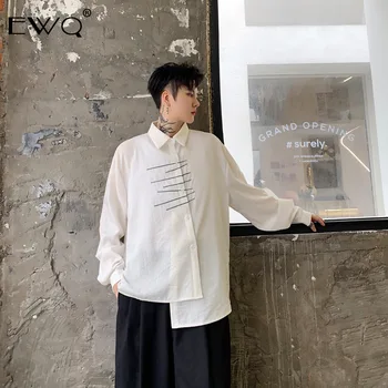 EWQ / 2020 New Shirt For Male Irregular Oblique Placket Abstract Embroidered Printting Black White Shirt Long Sleeve 19H-a38
EWQ / 2020 New Shirt For Male Irregular Oblique Placket Abstract Embroidered Printting Black White Shirt Long Sleeve 19H-a38