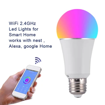 Practical 7W 85V-265V E27 WiFi Smart Light Bulb Multi-functional Durable APP Control RGBW Dimmable LED Magic Lamp
Practical 7W 85V-265V E27 WiFi Smart Light Bulb Multi-functional Durable APP Control RGBW Dimmable LED Magic Lamp