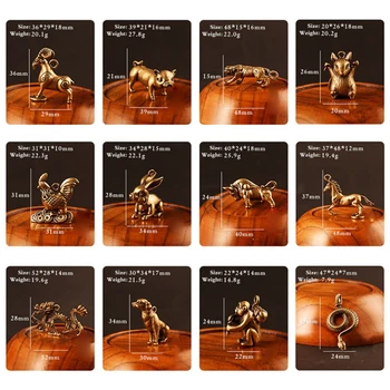 Vintage Lucky Brass Animal Copper 12 Zodiac Keychain Pendants Dragon Serpent Mouse Rabbit Bull Horse Dog Statue Keyring 2020 
Vintage Lucky Brass Animal Copper 12 Zodiac Keychain Pendants Dragon Serpent Mouse Rabbit Bull Horse Dog Statue Keyring 2020