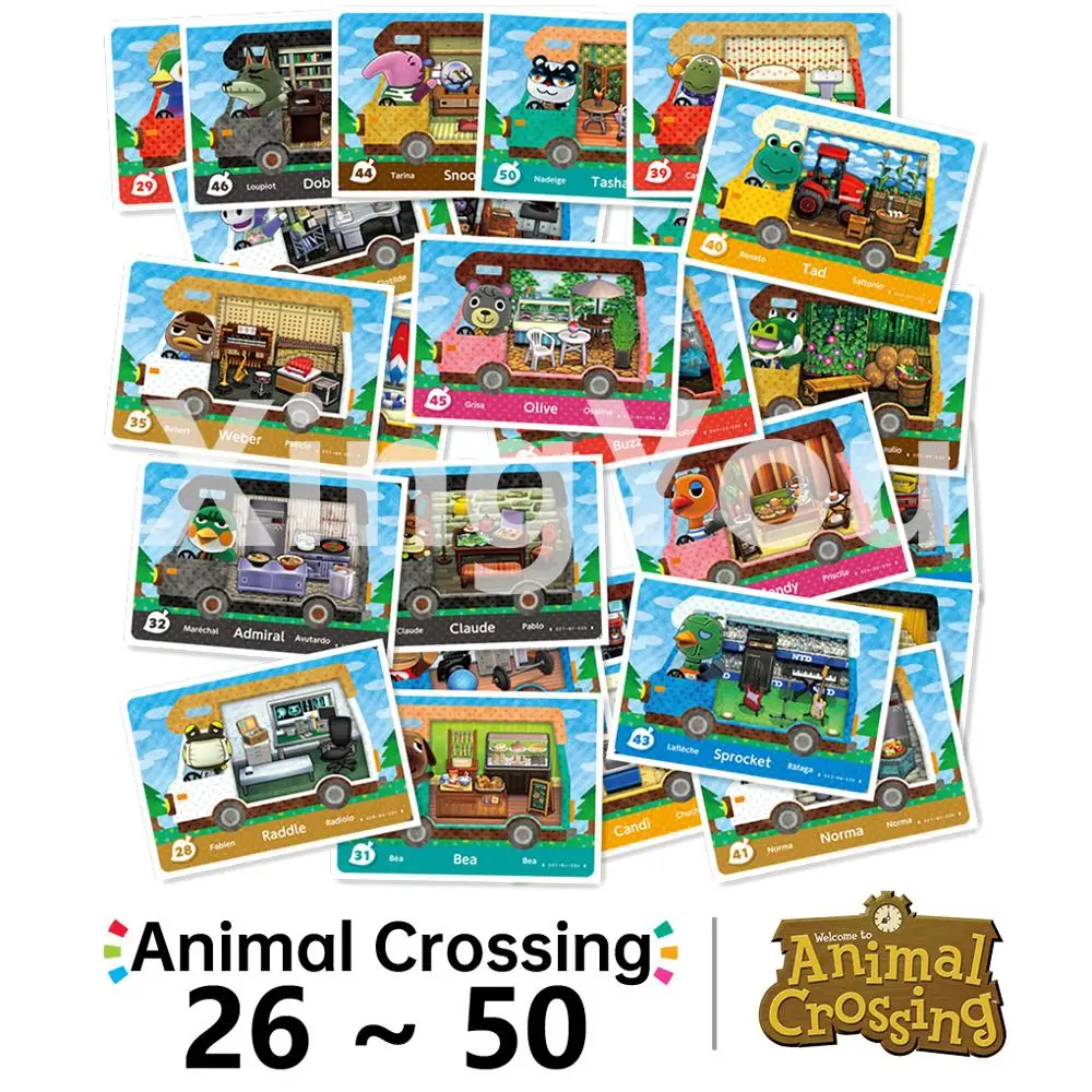 26-50 Animal Crossing New Leaf Welcome Amiibo Card (26-50) NFC Card Work for NS Games
26-50 Animal Crossing New Leaf Welcome Amiibo Card (26-50) NFC Card Work for NS Games