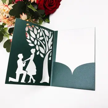 12Pcs Romantic Tree Couple Wedding Invitation Card Laser Cut Luxury Delicate Design Pearl Paper Pocket Greeting Wishing Card
12Pcs Romantic Tree Couple Wedding Invitation Card Laser Cut Luxury Delicate Design Pearl Paper Pocket Greeting Wishing Card