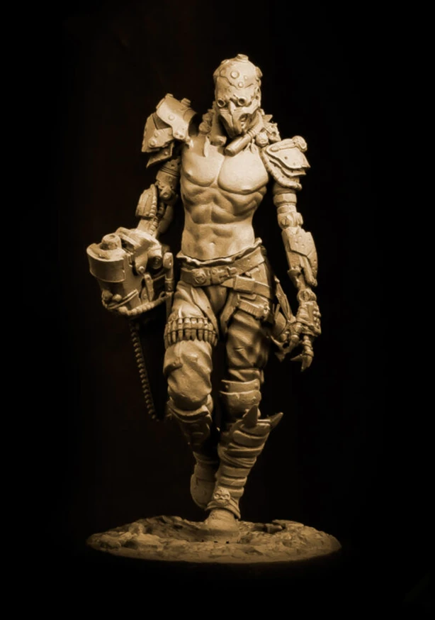 1/24 фигурки из смолы модельные наборы цепная пила GK madman несобранные неокрашенные