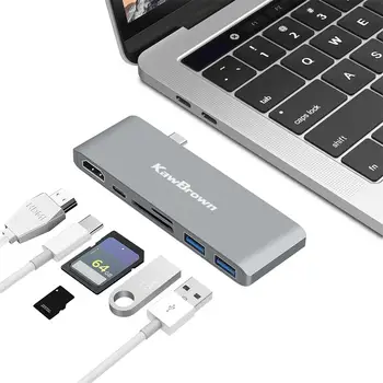USBC to HDMI 4K 30HZ Type C Charging Port Hub 2 USB 3.0 SD TF Card Reader Aluminium Alloy Shell Extend Dock Station for Macbook
USBC to HDMI 4K 30HZ Type C Charging Port Hub 2 USB 3.0 SD TF Card Reader Aluminium Alloy Shell Extend Dock Station for Macbook