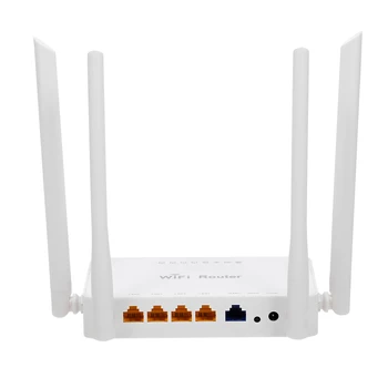 Wireless WiFi Router 2.4G 300Mbps 5 Ports Repeater Booster Extender White EU/US Plug For Home Gaming Office Online Conference
Wireless WiFi Router 2.4G 300Mbps 5 Ports Repeater Booster Extender White EU/US Plug For Home Gaming Office Online Conference