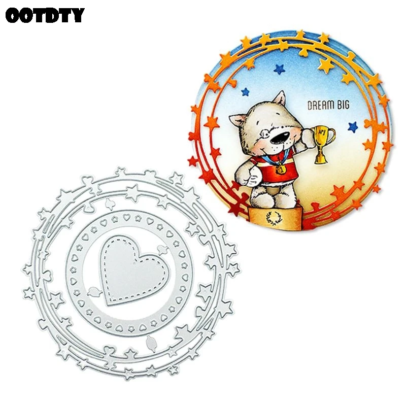 Circle Heart Metal Cutting Dies Stencil Scrapbooking Album Stamp Paper Card Embossing Decor New for 2020
Circle Heart Metal Cutting Dies Stencil Scrapbooking Album Stamp Paper Card Embossing Decor New for 2020