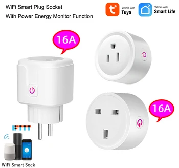 16A WiFi Smart Plug Socket With Power Energy Monitor EU Standard Multi Plug Tuya APP Control Works With Alexa Google Assistant
16A WiFi Smart Plug Socket With Power Energy Monitor EU Standard Multi Plug Tuya APP Control Works With Alexa Google Assistant