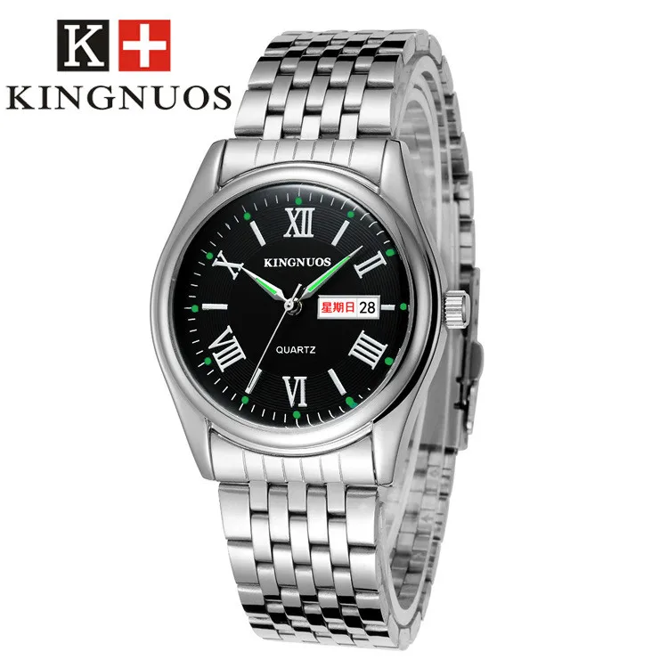 KINGNUOS Fashion Roman Numeral Double Calendar Couple Watch Women Men 30M WATER RESISIT Living Waterproof Quartz Watches
KINGNUOS Fashion Roman Numeral Double Calendar Couple Watch Women Men 30M WATER RESISIT Living Waterproof Quartz Watches