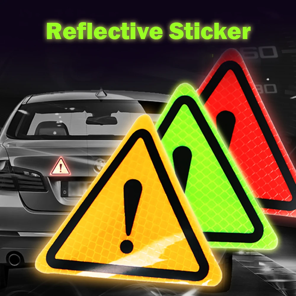 Universal Reflective Stickers Car Bodywork Decorative Paster Motorcycle Triangle Warning Label DIY Reflective Warning Sticker
Universal Reflective Stickers Car Bodywork Decorative Paster Motorcycle Triangle Warning Label DIY Reflective Warning Sticker