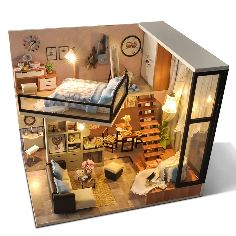 Miniature House DIY Dollhouse Toy Light Cover Miniature Model Gift Collection Decoration Doll House Adult Gift Toys for Childern
Miniature House DIY Dollhouse Toy Light Cover Miniature Model Gift Collection Decoration Doll House Adult Gift Toys for Childern