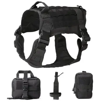 Large Military Police Dog K9 Adjustable Military Tactical Training Harness Vest Water Resistant Nylon Vest Harness Dog Supplies
Large Military Police Dog K9 Adjustable Military Tactical Training Harness Vest Water Resistant Nylon Vest Harness Dog Supplies