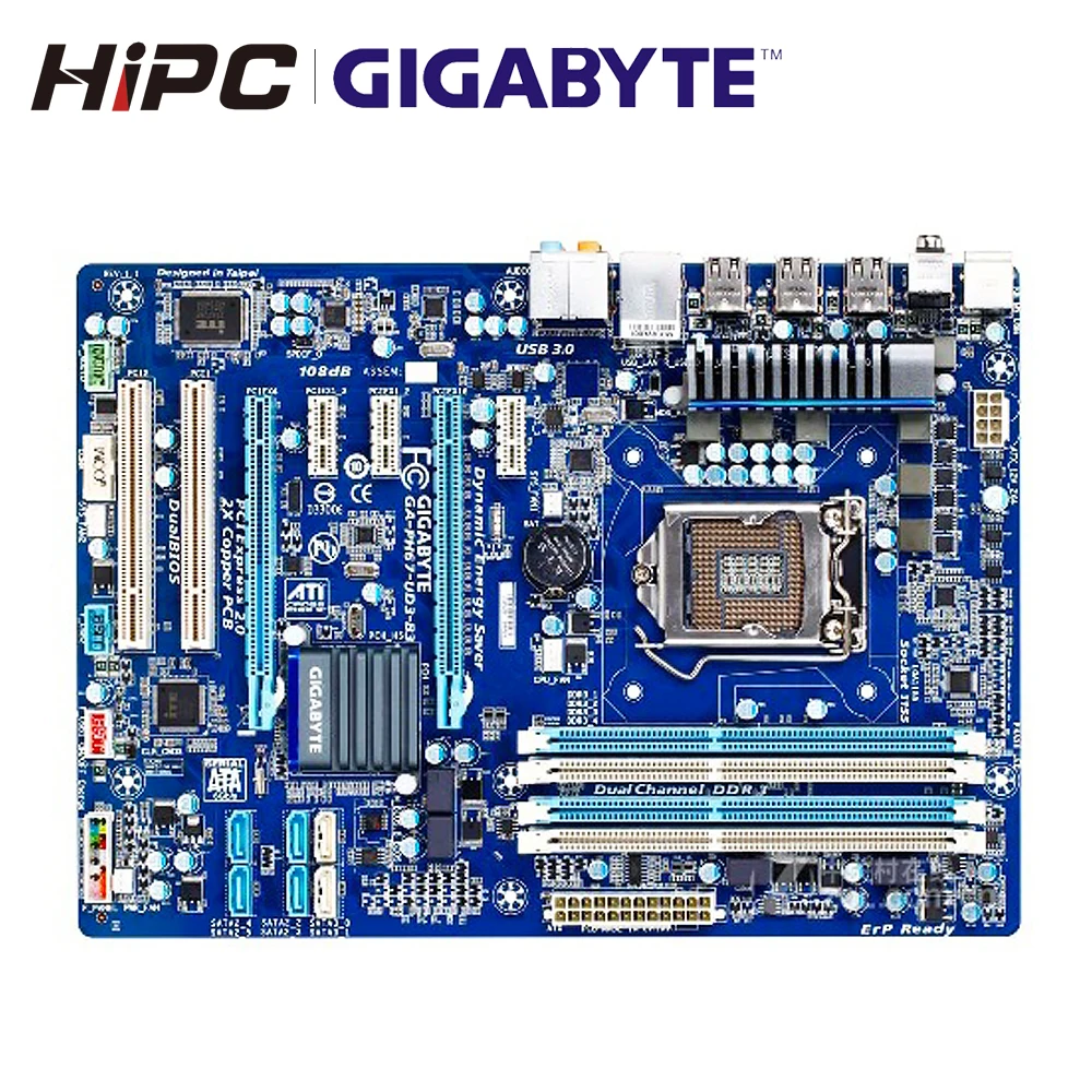 Gigabyte GA-PH67-UD3-B3 Desktop Motherboard PH67-UD3-B3 H67 Socket LGA 1155 For Core i7 DDR3 32G ATX Used Mainboard
Gigabyte GA-PH67-UD3-B3 Desktop Motherboard PH67-UD3-B3 H67 Socket LGA 1155 For Core i7 DDR3 32G ATX Used Mainboard