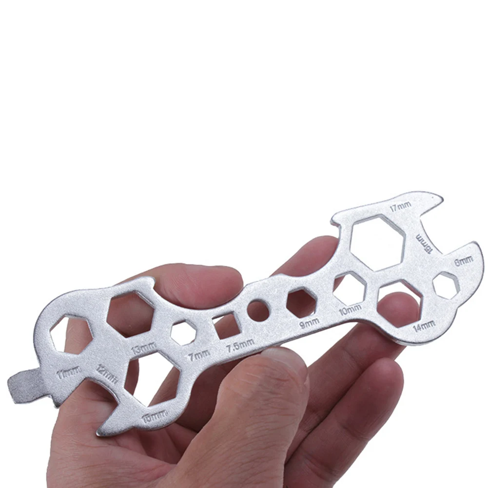MMULTI PURPOSE BIKE CYCLE WRENCH SPANNER MULTI FUNCTION REPAIR HEX TOOL Small Repair Tool For Bicycle Multi-hole Flat Wrench
MMULTI PURPOSE BIKE CYCLE WRENCH SPANNER MULTI FUNCTION REPAIR HEX TOOL Small Repair Tool For Bicycle Multi-hole Flat Wrench
