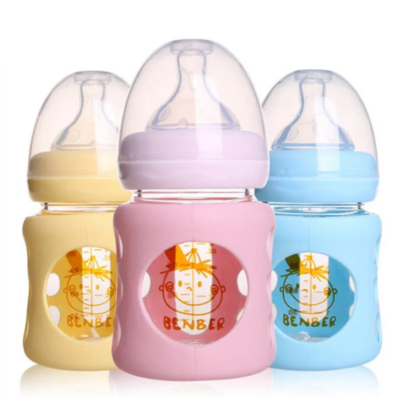 120ml Straight Handle Cute Safety Glass Baby Bottle Baby Baby Environmental Protection Feeding Anti-Fall Breastfeeder
120ml Straight Handle Cute Safety Glass Baby Bottle Baby Baby Environmental Protection Feeding Anti-Fall Breastfeeder