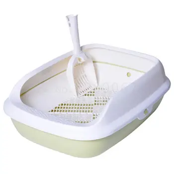 Anti-splash And Semi-enclosed Cat Sand Pot Cat Toilet Special Size Double Layer Cat Products Deodorization 
Anti-splash And Semi-enclosed Cat Sand Pot Cat Toilet Special Size Double Layer Cat Products Deodorization