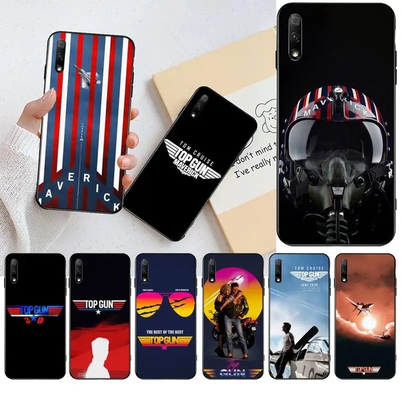 Top Gun Maverick Том Круз черный чехол для мобильного телефона Huawei Honor 30 20 10 9 8 8x 8c v30 Lite вид