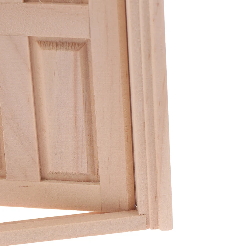 1:12 Dollhouse Miniature Simulation DIY Wooden Spire Door Furniture Accessory WU