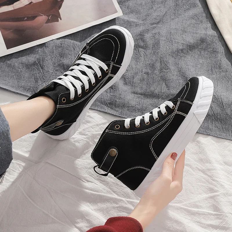 2019 Autumn Canvas Shoe Woman Trend High Help Motion Leisure Time Skate Ladies Shoes Ma'am Cloth Shoe Shoes Sneakers Women
2019 Autumn Canvas Shoe Woman Trend High Help Motion Leisure Time Skate Ladies Shoes Ma'am Cloth Shoe Shoes Sneakers Women