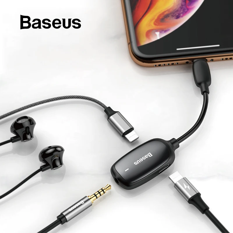 Baseus L51 Earphone Headphone adapter for iPhone 11/11 Pro XR 7 X iPad Charging+Music+Phone call adapter for lightning to 3.5mm
Baseus L51 Earphone Headphone adapter for iPhone 11/11 Pro XR 7 X iPad Charging+Music+Phone call adapter for lightning to 3.5mm